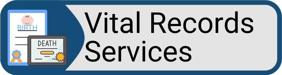Button Vital Records Services for Admin Fees Page
