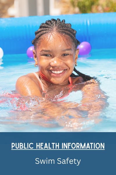 Public Health Information Swim Safety Button