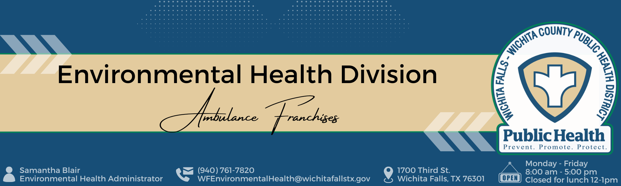 Environmental Health Ambulance Franchises Top Banner